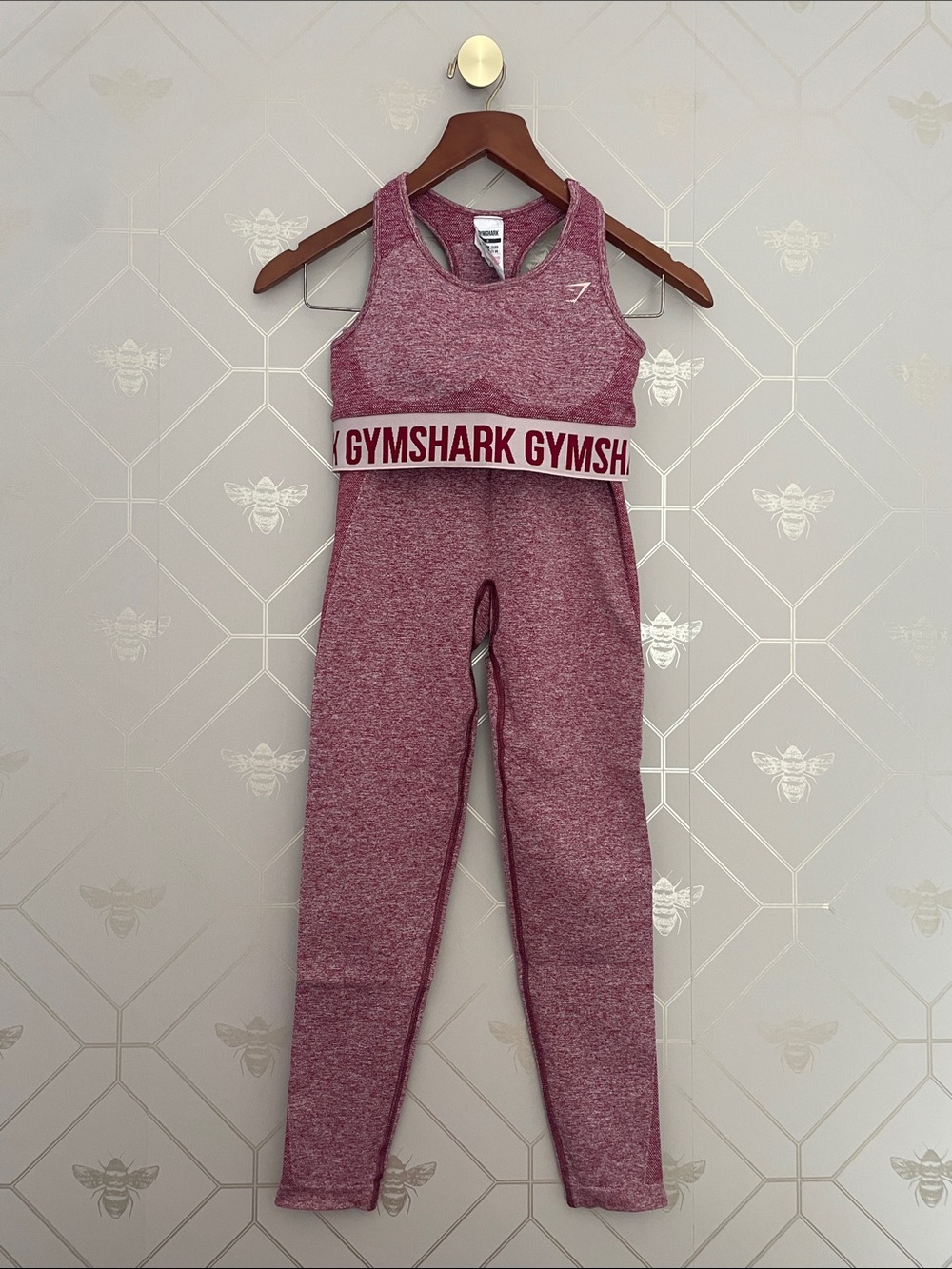 Gymshark Rose Melange Seamless Set